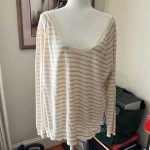 Gap striped Long sleeve shirt sweater size xxl NWT